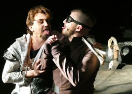 The premiere of the experimental production of the play "Hamlet"