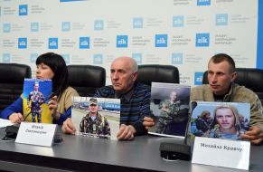 Press conference of relatives of missing cyborgs
