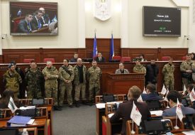 Volunteers at  Kyiv Council Session