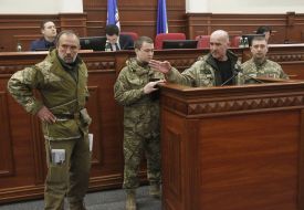 Volunteers at  Kyiv Council Session