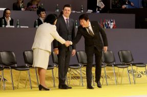 Albina Deriugina, Vyacheslav Kirilenko and Morinari Watanabe