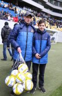Miron Markevich gives young athletes balls