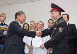 Shyheki Sumi and Oleg Shevchuk