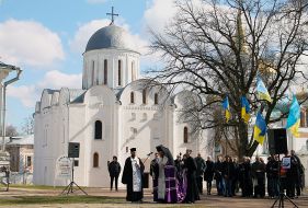 Participants of the event on the occasion of 378 anniversary of the birth of Ivan Mazepa