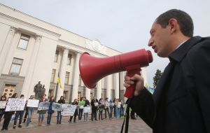 Action of animal advocates "Stop the killing and torture of animals!"