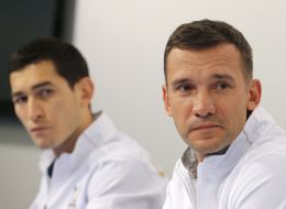 Taras Stepanenko and Andrey Shevchenko