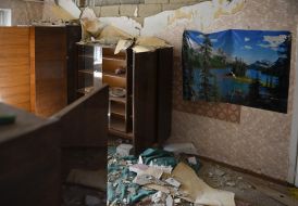 Destructions as a result of explosions in a military warehouse