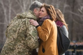 Petro Poroshenko and Svetlana Telnova