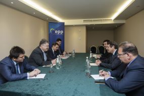 Petro Poroshenko and Nikos Anastasiadis