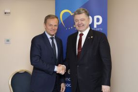 Petro Poroshenko and Donald Tusk