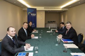 Petro Poroshenko and Antonio Tajane