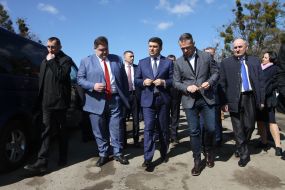 Ігор Гундич, Володимир Гройсман та Славомир Новак