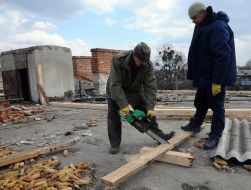 Restoring homes in Balakleya