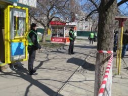 The cordon of the area