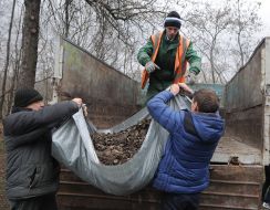 Cleaning day at Peyzazhna Alley