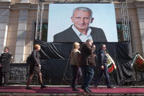 Farewell ceremony with Sergey Oleh