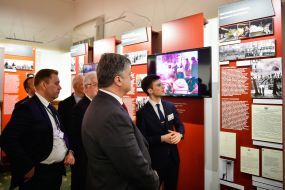 Petro Poroshenko visited the Museum of the Occupation of Latvia