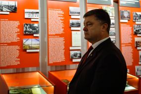 Petro Poroshenko visited the Museum of the Occupation of Latvia