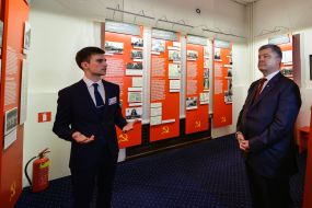 Petro Poroshenko visited the Museum of the Occupation of Latvia