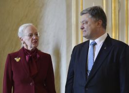 Petr Poroshenko and Margrethe II