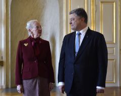 Petr Poroshenko and Margrethe II