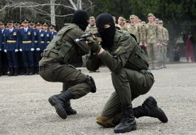 Demonstration speeches of special forces