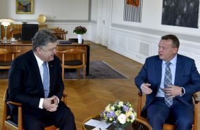 Петро Порошенко та Ларс Лекке Расмуссен