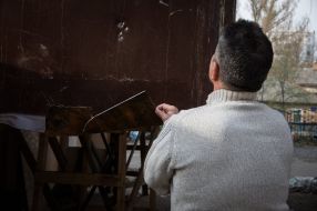 Defeated "Newspaper row " in Poltava