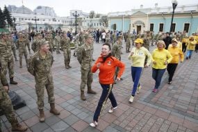 Morning exercise on the occasion of World Health Day