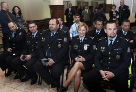 Participants in the ceremony of awarding certificates