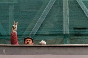 Man at the construction site