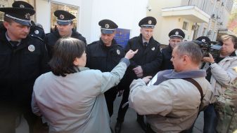 The action demanding the resignation of Holuban and Abroskin