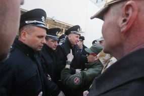 The action demanding the resignation of Holuban and Abroskin