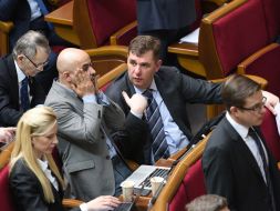 Svetlana Zalishchuk and Mustafa Nayem