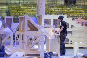 Preparation of the main arena of Eurovision-2017