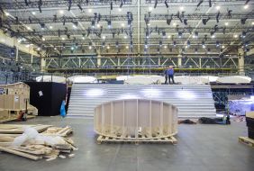 Preparation of the main arena of Eurovision-2017