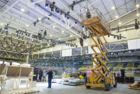 Preparation of the main arena of Eurovision-2017