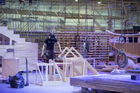 Preparation of the main arena of Eurovision-2017