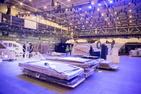 Preparation of the main arena of Eurovision-2017