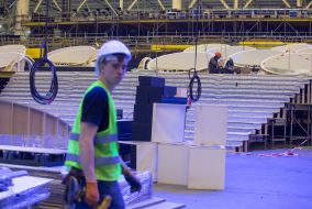 Preparation of the main arena of Eurovision-2017
