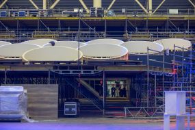 Preparation of the main arena of Eurovision-2017
