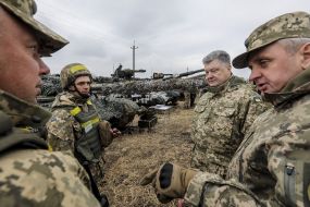 Petro Poroshenko and Victor Muzhenko