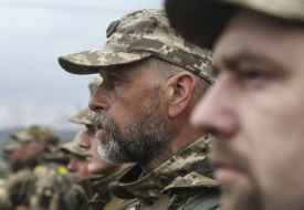 Ukrainian soldiers in the Lugansk region
