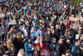 Meeting for a circus without animals in Kiev
