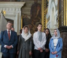 Petro Poroshenko with his family