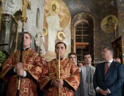 Petro Poroshenko, Mikhail Poroshenko and Marina Poroshenko