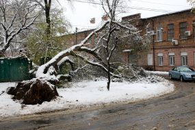 Bad weather in Dniepr