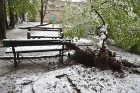 Bad weather in Zaporozhye