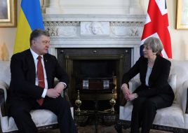 Petro Poroshenko, Teresa May