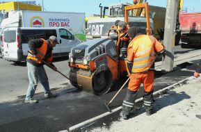 Дорожные работы в Киеве